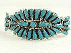 Turquoise Cluster Bracelet Native American Navajo Mary 