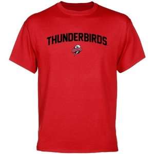 Southern Utah Thunderbirds Mascot Logo T Shirt   Red  