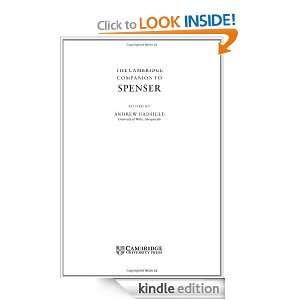 The Cambridge Companion to Spenser (Cambridge Companions to Literature 