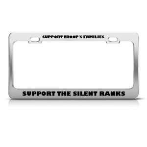 Support Troops Family Silent Ranks Military license plate 