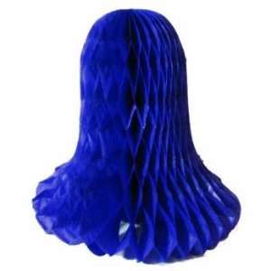  6 inch Blue Tissue Bell Decorations Case Pack 48   433586 
