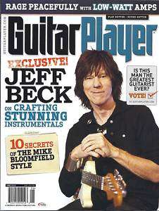 GUITAR PLAYER MAGAZINE JEFF BECK MIKE BLOOMFIELD AMPS  