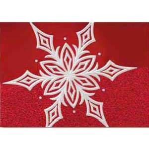  Artful snowflake holiday greeting card. Health & Personal 