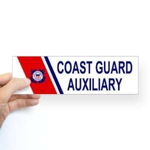  USCG Auxiliary Stripe Bumpersticker Coast guard Bumper 