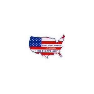  Min Qty 250 Recycled United States Magnets, Full Color 