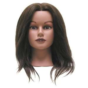    Hair Art Female Manequin Dark Skin 18 100% Human Hair Beauty