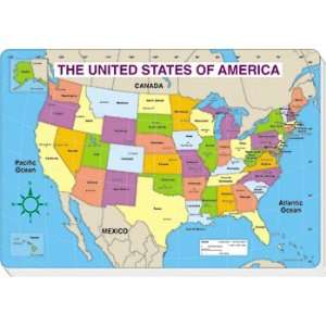  Jumbo Map Pad Us Labeled 30/Pk: Office Products
