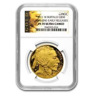  2011 W 1 oz Gold Buffalo PF 70 NGC (Early Releases) Toys 