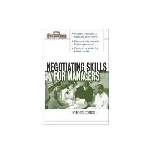  Negotiating Skills for Managers Books
