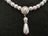 New Wedding Bridal Necklace Earrings Pearls Crystal 16  
