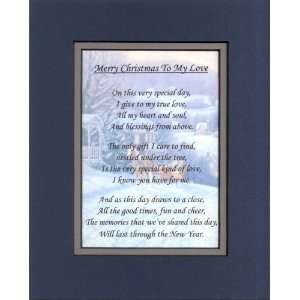  Merry Christmas to My Love   Poetry Gift