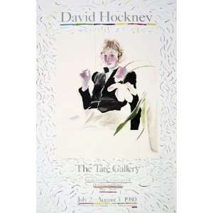 David Hockney   Celia In A Black Dress With White Flowers 
