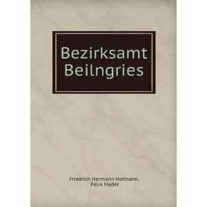    Bezirksamt Beilngries Felix Mader Friedrich Hermann Hofmann Books