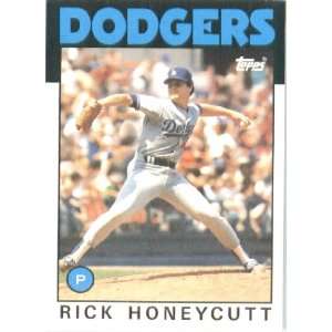  1986 Topps # 439 Rick Honeycutt Los Angeles Dodgers 