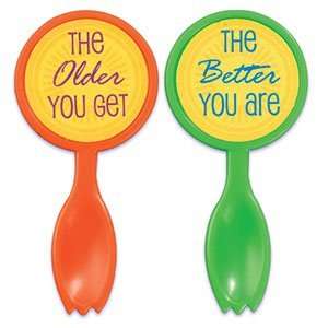   , The Better You Are Plastic Cupcake Mini Spoon Picks Toys & Games