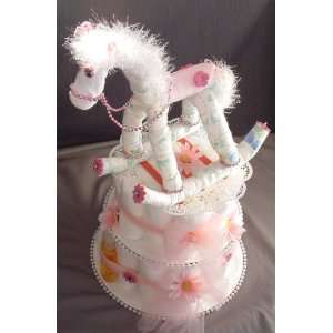  Horse Baby Shower Gift Centerpiece Girl Diaper Cake Gift 
