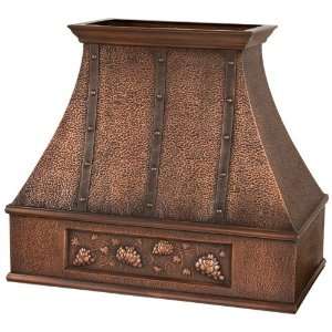  48 L x 42 H Tuscany Island Solid Copper Range Hood with 