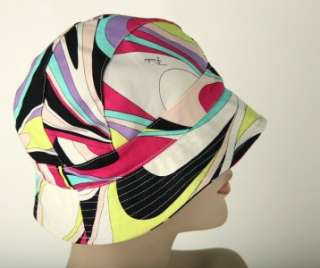 NEW EMILIO PUCCI LADIES ADORABLE BUCKET HAT. MADE IN ITALY. LUXURIOUS 
