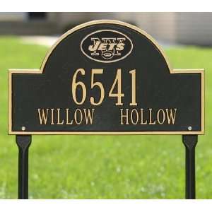   Gold Personalized Address Plaque with lawn stakes: Sports & Outdoors
