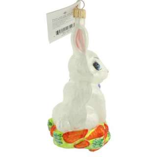 New Christopher Radko Rare Bunny Belle Easter Rabbit Carrots Bow Tree 
