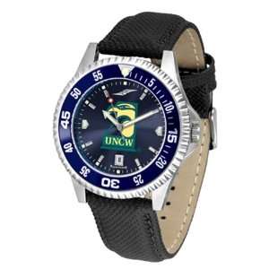  UNCW NC Wilmington Mens Leather Wristwatch Sports 