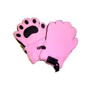   Youth Large Fleece Mittens Light Pink