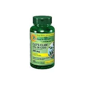  Cats Claw 500 mg 500 mg 100 Capsules: Health & Personal 