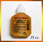 15cc., BETADINE Solution Povidine  iodine, A first aid antiseptic.