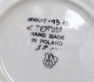 Lovely Unikat Polish Pottery Plate Pattern No. 1318  