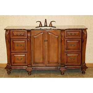 HYP 3306 BB UIC 64 64 Single Sink Cabinet Baltic Brown top Undermount 