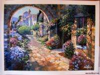 HOWARD BEHRENS UNDER THE TUSCAN SUN EMBELLISHED CANVAS  