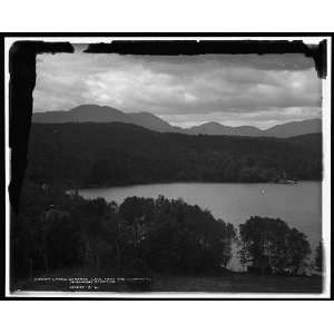  Lower Saranac Lake from the Algonquin,Adirondack Mountains 