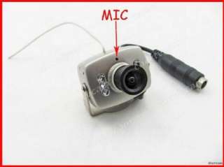Mini 1.2G Wireless 6 IR Led Audio 3.6mm Spy Camera MIC  