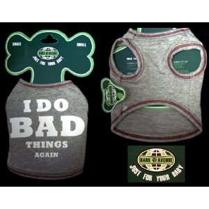  Bark Avenue Pet Clothing Blk/Gry Bad Things XS: Home 