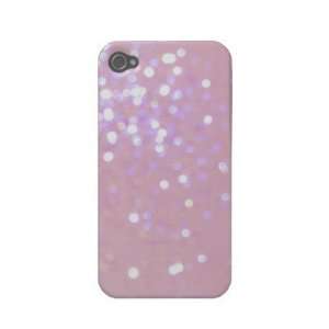  Baby Pink/White Glitter iPhone 4 Cover Cell Phones 
