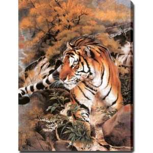  Tiger Style Giclee Canvas Oil Brush Art