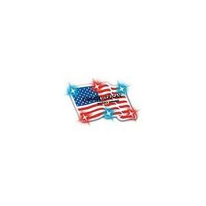   , American Flag Shape, Blinking Magnetic Buttons