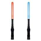 2x Glow Light Sabers for Star Wars Unleashed 2 Wii BLK