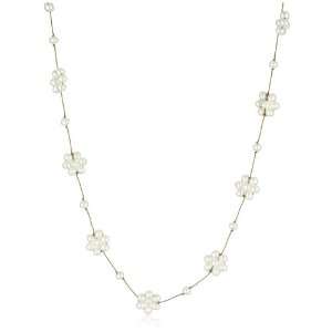 Wasabi by Jill Pearson Gohan Tiny Pearl Flower Floating Necklace, 16 