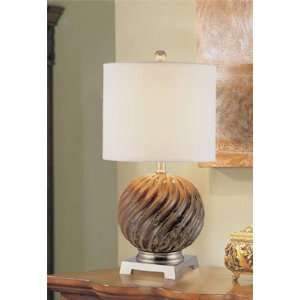  Ceramic Table Lamp With Swirls