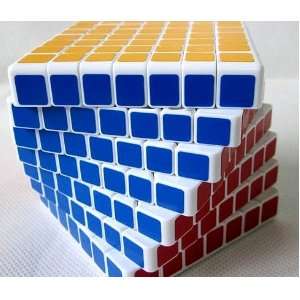   ShengShou 7x7 7.5cm Speed Cube White Twisty Magic Puzzle Toys & Games