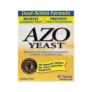  AZO YEAST TABLETS Size 60