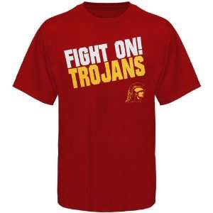  NCAA USC Trojans Fight On Trojans Slogan T Shirt 