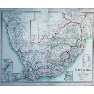  Africa 1914 Geography Maps Durban Cape Town Transvaal 