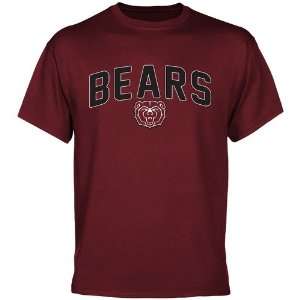 Missouri State University Bears Mascot Logo T Shirt   Maroon