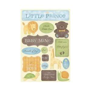  Baby Boy Cardstock Stickers 5.5X9 Sheet Little Prince 