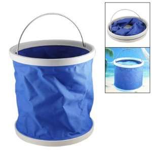  Como Blue Folding Round Fishing Pail Portable Water Bucket 