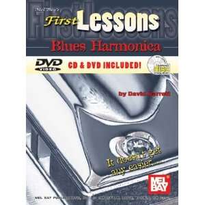  Mel Bay First Lessons Blues Harmonica Book/CD/DVD Set 