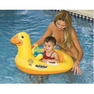  Skill School Inflatable Ducky Baby Pool Seat: Toys & Games