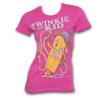 Hostess Twinkie The Kid Hot Pink Womens Graphic Tee Shirt  